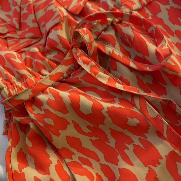 BeBop Animal Print Leopard Cheetah Dress Orange Tan - Picture 4 of 7